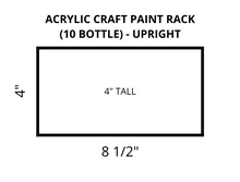 Load image into Gallery viewer, ABR Acrylic Craft Paint Rack - (10 Bottle) Upright