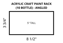 Load image into Gallery viewer, ABR Acrylic Craft Paint Rack - (10 Bottle) Angled