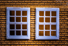 Load image into Gallery viewer, 12 Pane Window (Double Hung) - Set of 4 - HO Scale
