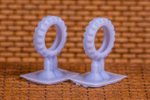 Load image into Gallery viewer, Car Tires, Truck Tires, and Tire Racks - 48 pack - N Scale