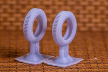 Load image into Gallery viewer, Car Tires, Truck Tires, and Tire Racks - 48 pack - N Scale