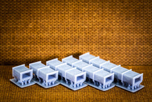 Load image into Gallery viewer, Air conditioner duct sections 12w 8h – 11 pack – HO Scale