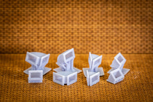 Load image into Gallery viewer, Air conditioner duct 90d/45d sections 90d/45d elbows 8w 8h – 20 pack – HO Scale