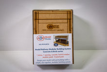 Load image into Gallery viewer, HO Scale - 1 storey, 1 opening, brick & window modular panel