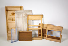 Load image into Gallery viewer, HO Scale - 2 storey, 2 opening, concrete, brick & window modular panel