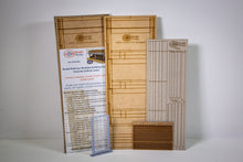 Load image into Gallery viewer, HO Scale - 3 storey, 2 opening, concrete, brick & window modular panel