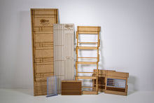 Load image into Gallery viewer, HO Scale - 4 storey, 2 opening, concrete, brick & window modular panel