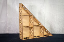 Load image into Gallery viewer, Base module section for model railroad baseboard 45 degree corner kit – 450mm x 450mm x 45d