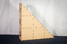 Load image into Gallery viewer, Base module section for model railroad baseboard 45 degree corner kit – 450mm x 450mm x 45d