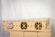 Load image into Gallery viewer, Base module section for model railroad baseboard 45 degree corner kit – 450mm x 450mm x 45d