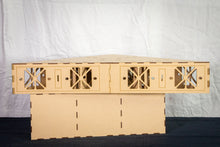 Load image into Gallery viewer, Base module section for model railroad baseboard 45 degree corner kit – 450mm x 450mm x 45d