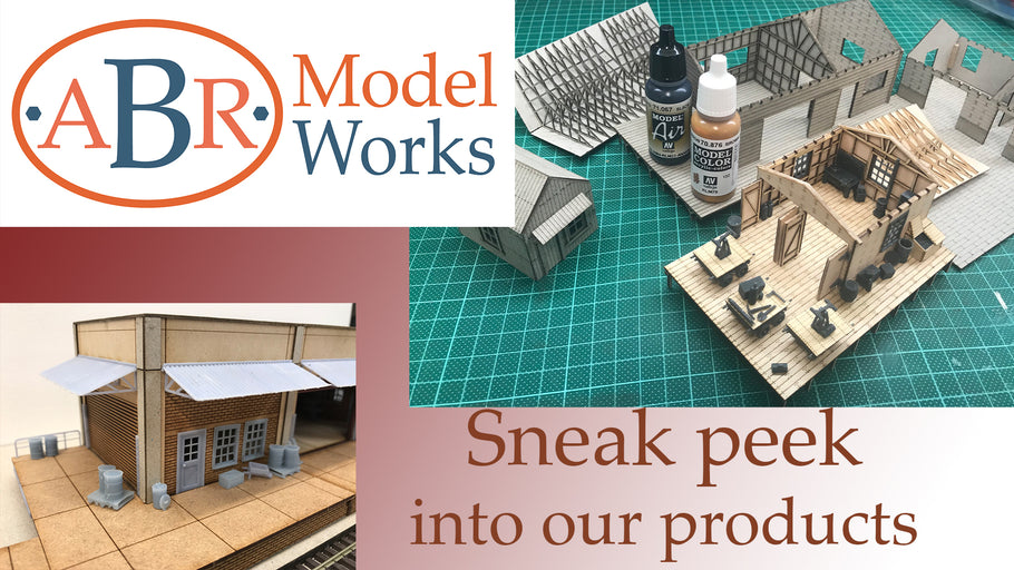 Sneak peek into ABR Model Works new range of HO scale model railway buildings