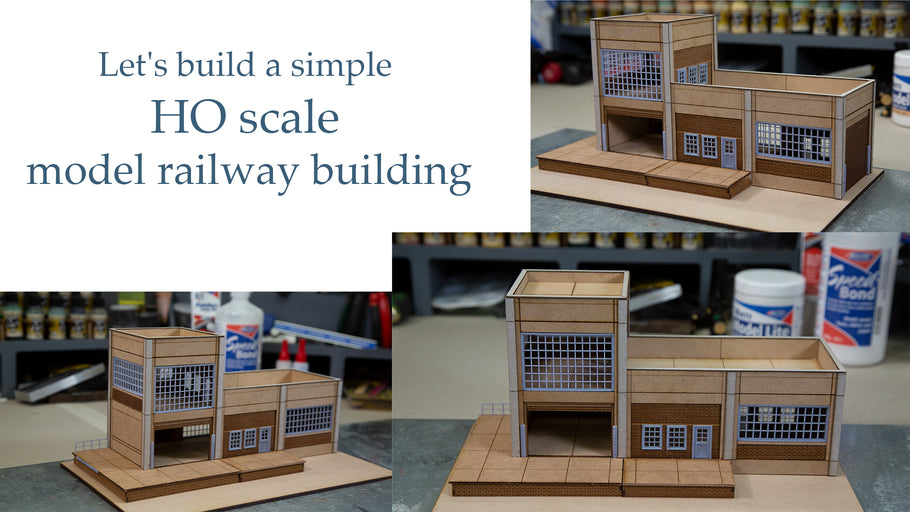 Let's build a simple HO scale model railway building.