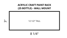 Load image into Gallery viewer, ABR Acrylic Craft Paint Rack - (25 Bottle) Wall Mount
