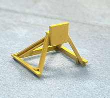 Load image into Gallery viewer, Image of a HO scale industrial yellow rail bumper
