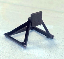 Load image into Gallery viewer, Image of a brown HO scale rail bumper 
