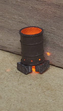 Load and play video in Gallery viewer, 9V Lighted Burn Barrel Kit - HO Scale
