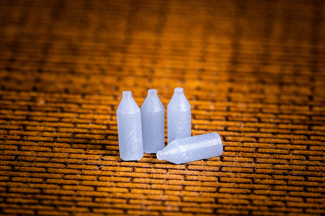 Bottle - 7mm high - 4of - Each - HO Scale