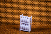 Load image into Gallery viewer, Tire Rack With Car Tires - Each - HO Scale
