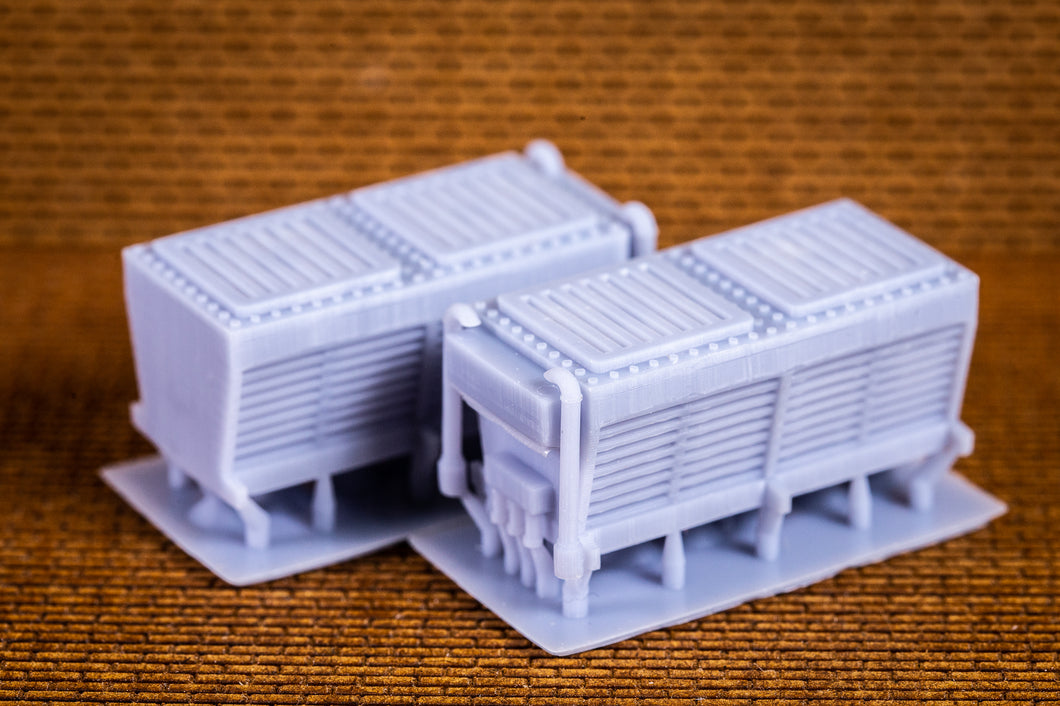 Air conditioner 2 fan unit - Each - HO Scale