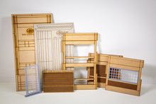 Load image into Gallery viewer, HO Scale - 2 storey, 2 opening, concrete, brick &amp; window modular panel
