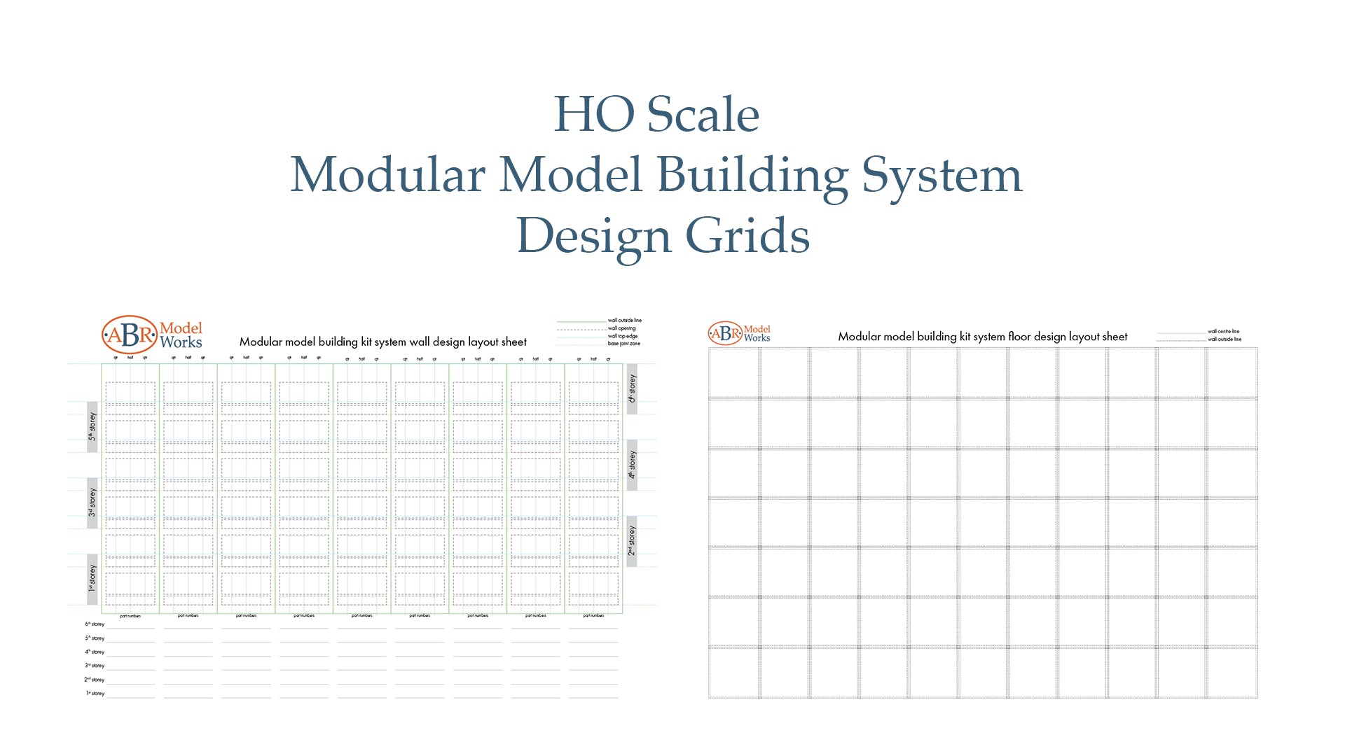 HO Scale Modular Model Building System Design Grids - MMBS-DG – ABR ...