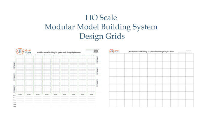 HO Scale Modular Model Building System Design Grids - MMBS-DG