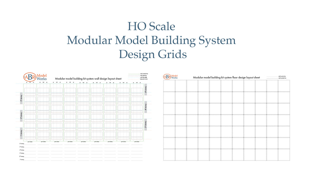 HO Scale Modular Model Building System Design Grids - MMBS-DG