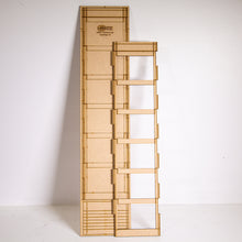 Load image into Gallery viewer, LP024 - HO Scale - Concrete modular model wall panel 1 opening per storey, 6 storey
