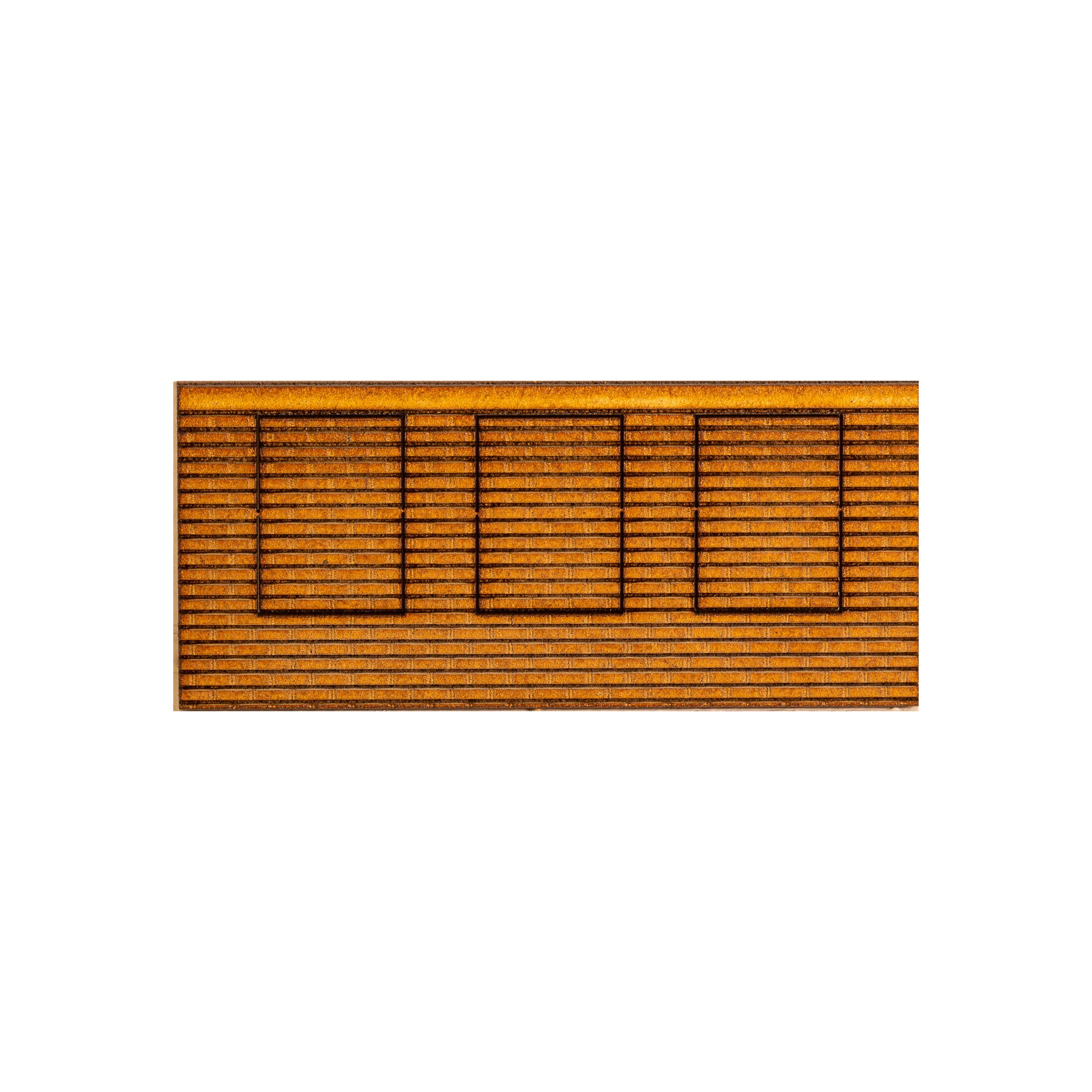 LP029 - HO Scale - Brick panel insert 3 window openings - fits opening size B
