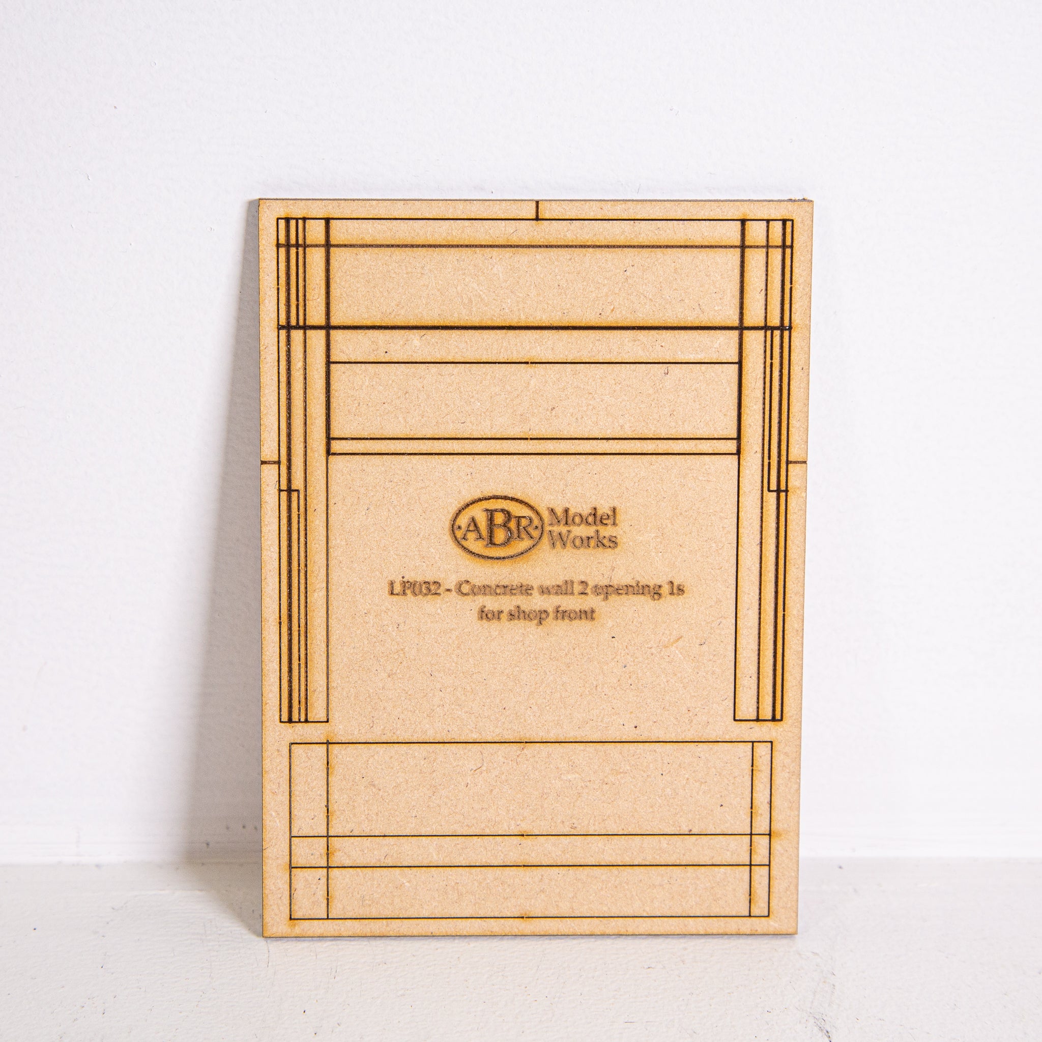 LP032 - HO Scale - Concrete modular model wall panel for the shop-fron ...