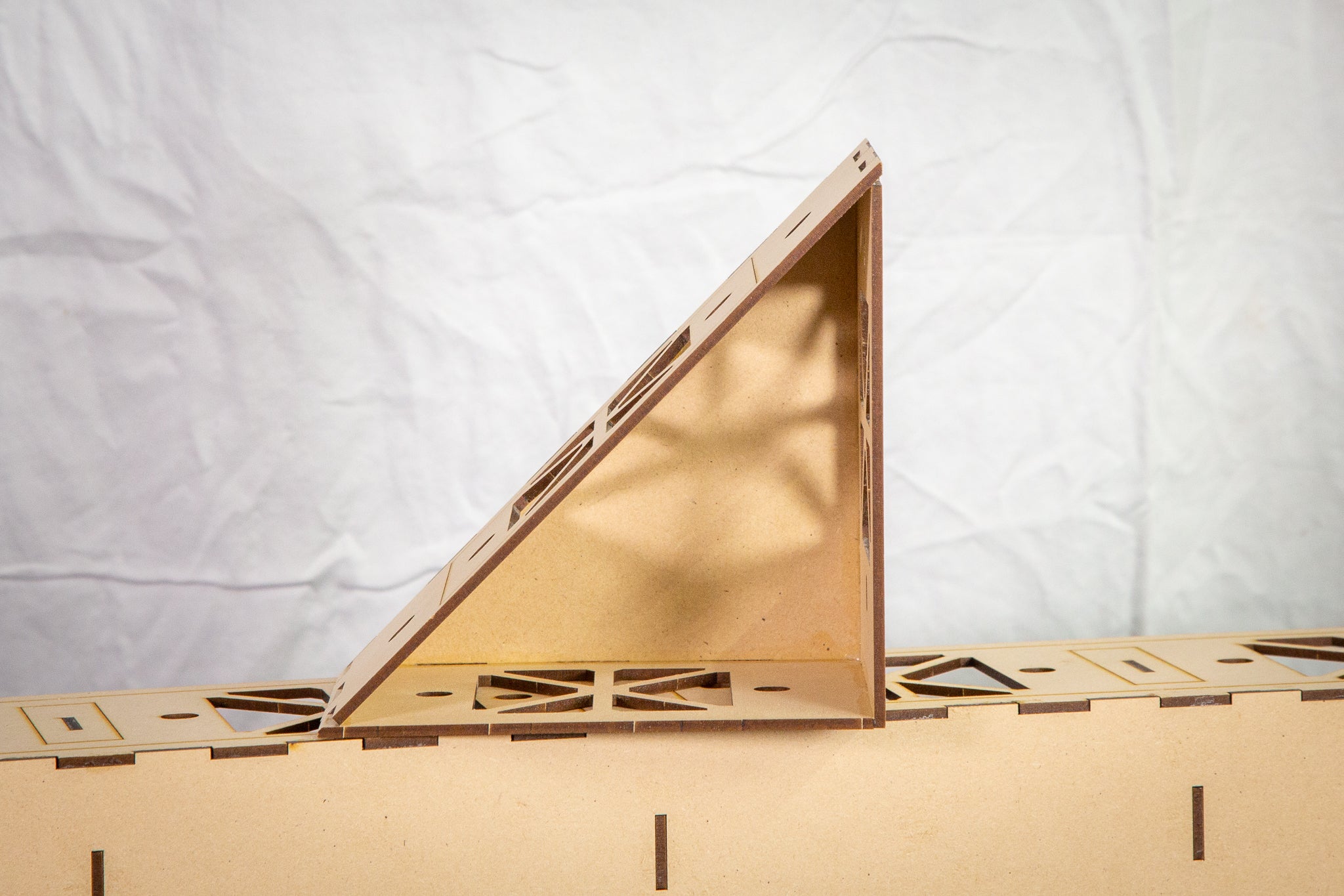 Base module section for model railroad baseboard 45 degree corner kit ...